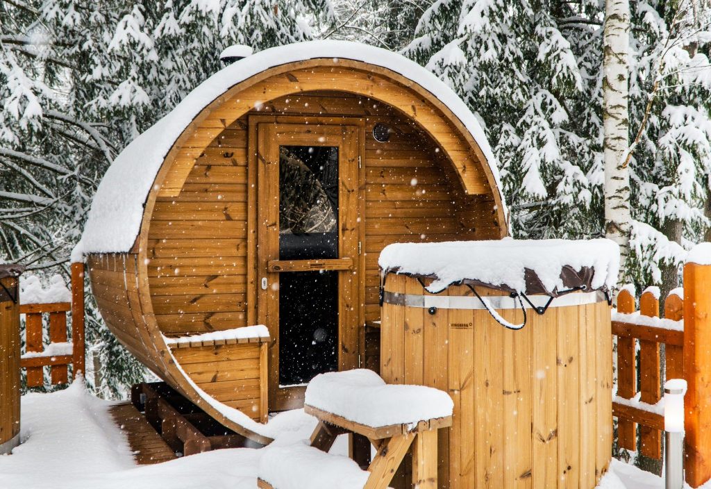 sauna,health,winter,snow