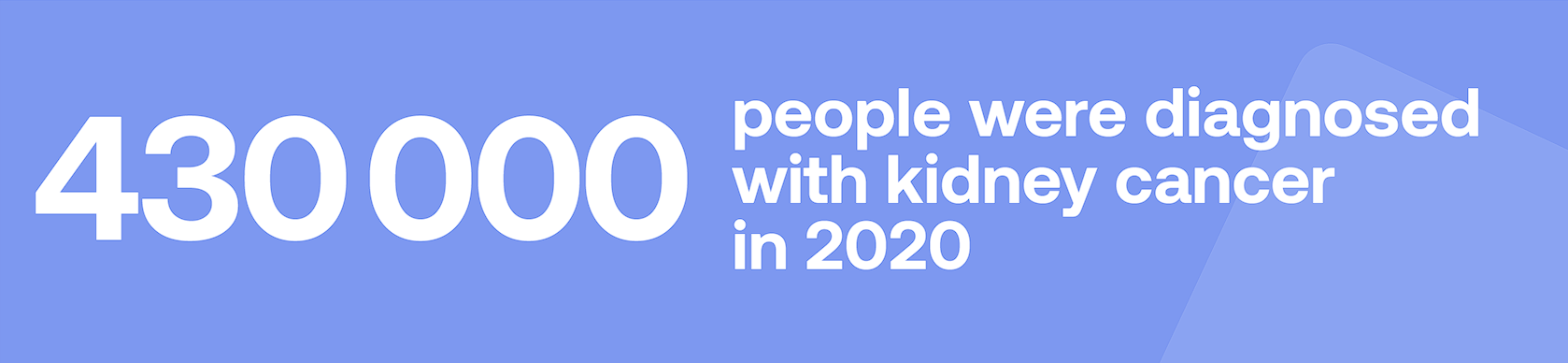 430000 people were diagnosed with kidney cancer in 2020