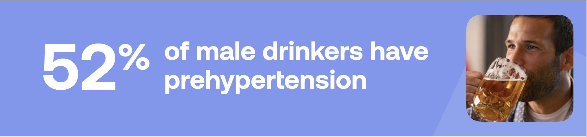 52% of male drinkers have prehypertension
