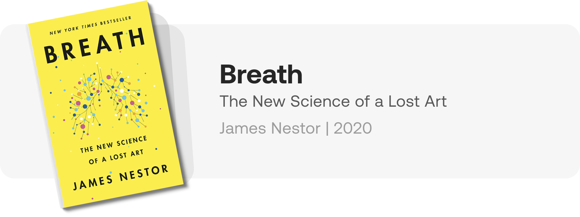 Breath book cover James Nestor