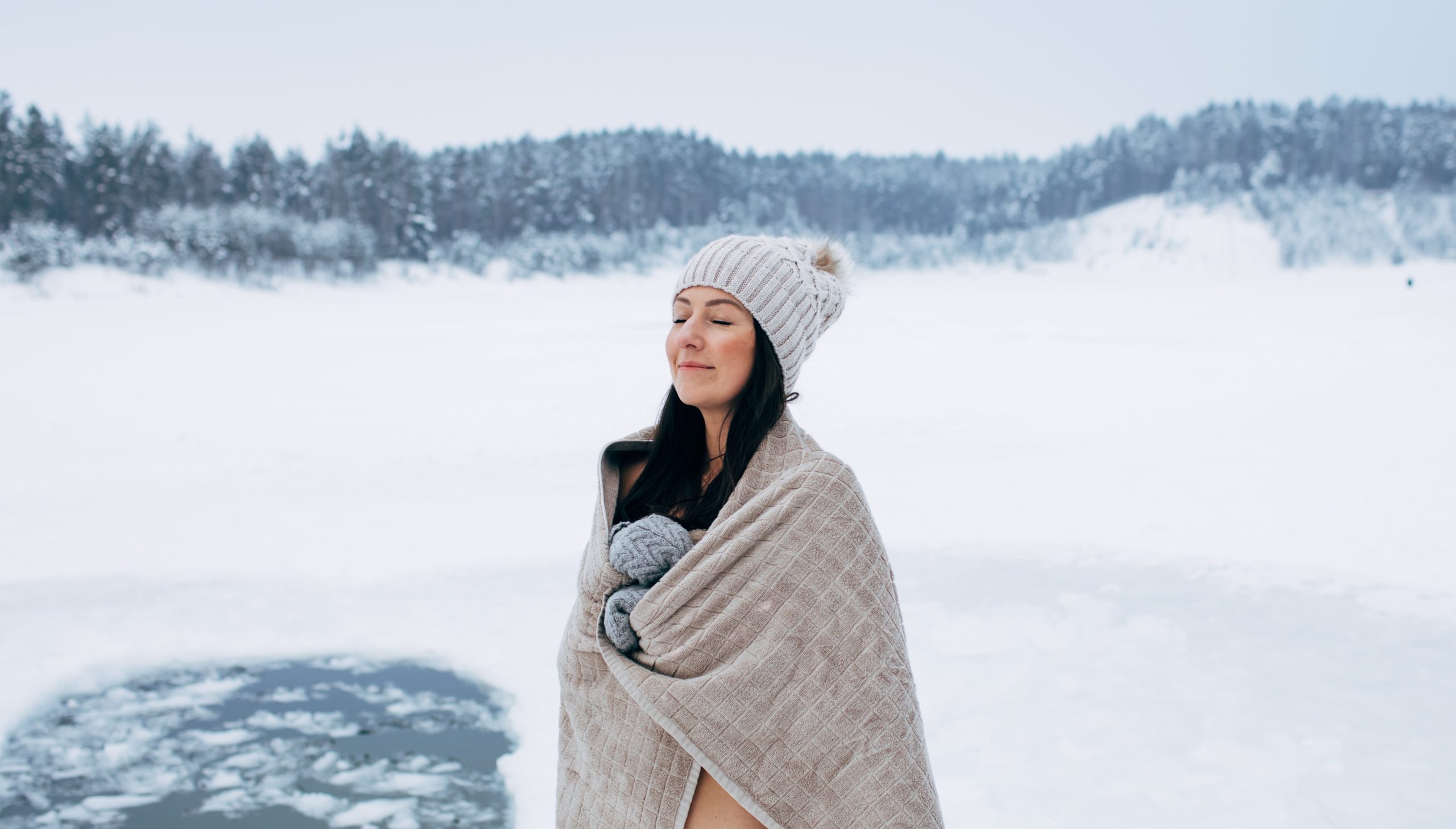 winter,lake,cold,water,chilly,warm,women