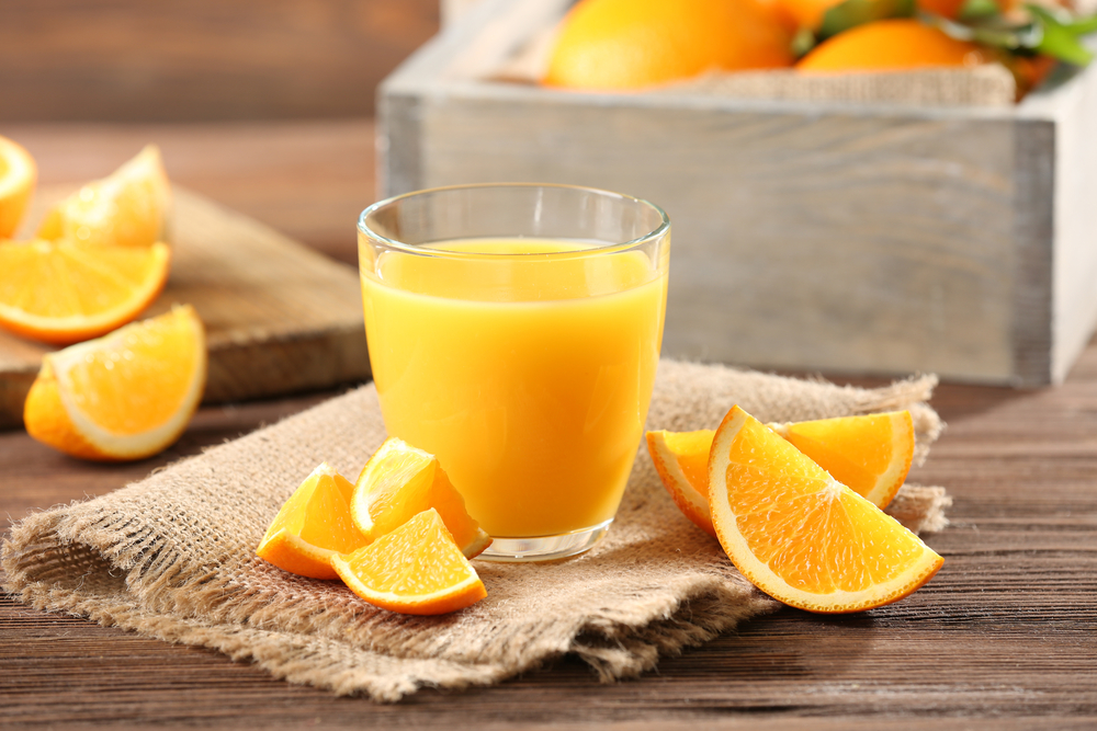 Orange,Juice,On,Table,Close-up