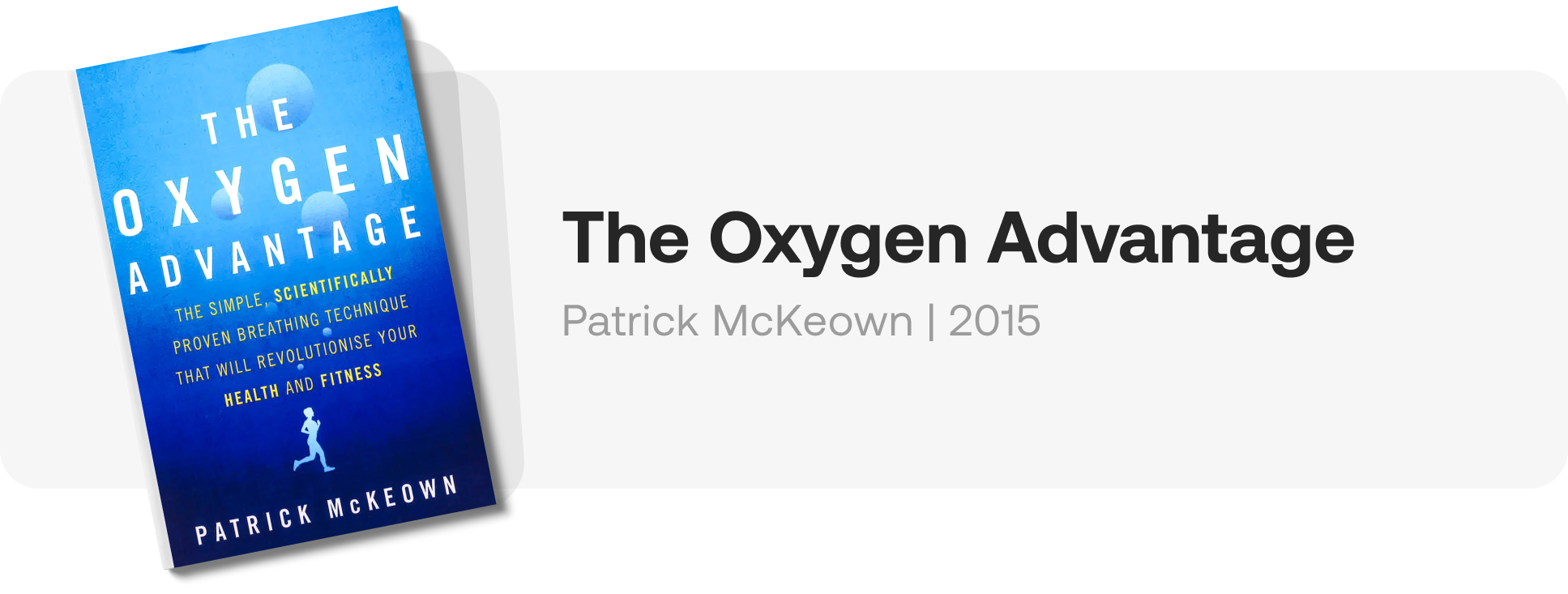 Oxygen Advantage Book Cover Patrick McKeown