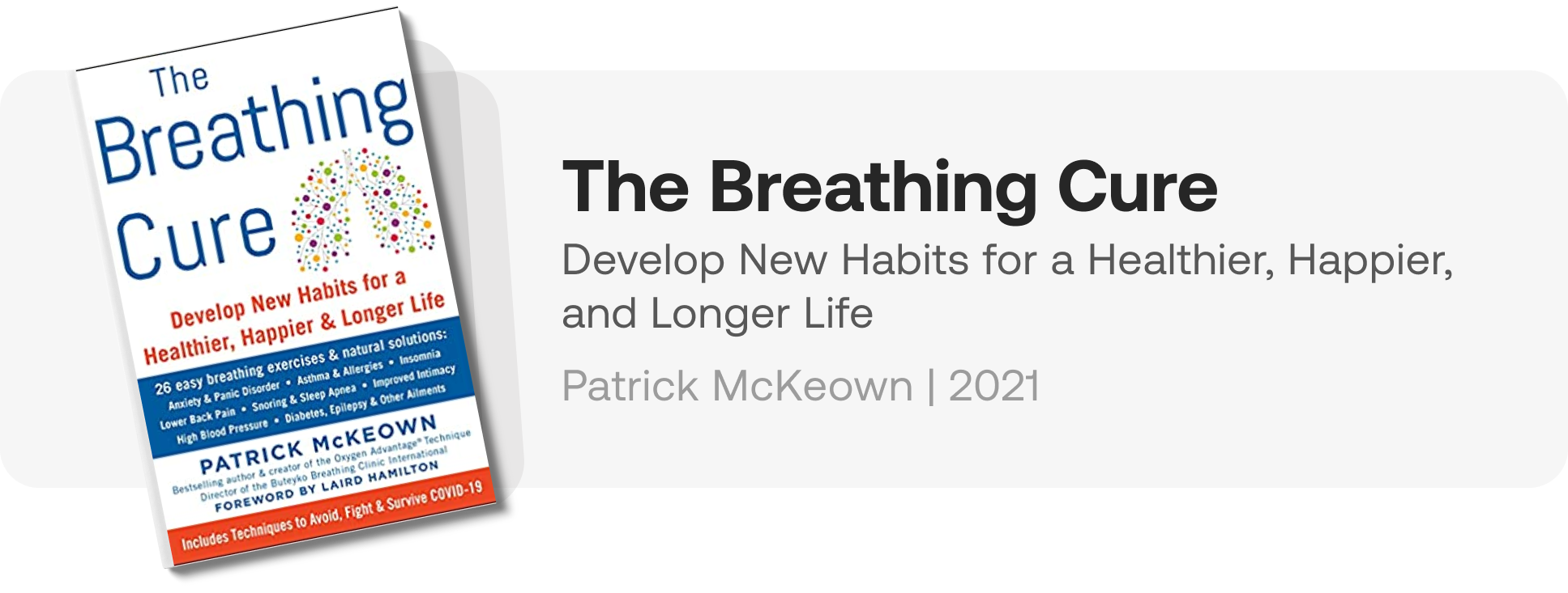 The Breathing Cure Book Cover Patrick McKeown