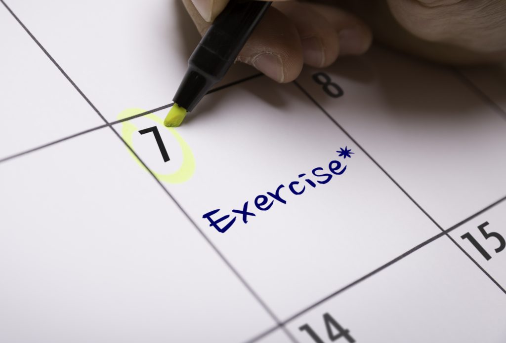 exercise,shedule,calendar